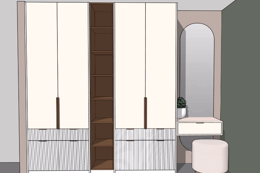 نمونه کار هنرجو(پکیج طراحی کابینت)