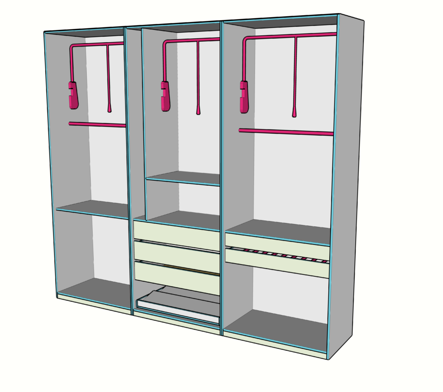 طراحی کابینت در SketchUp با یک کتابخانه تخصصی و کاربردی