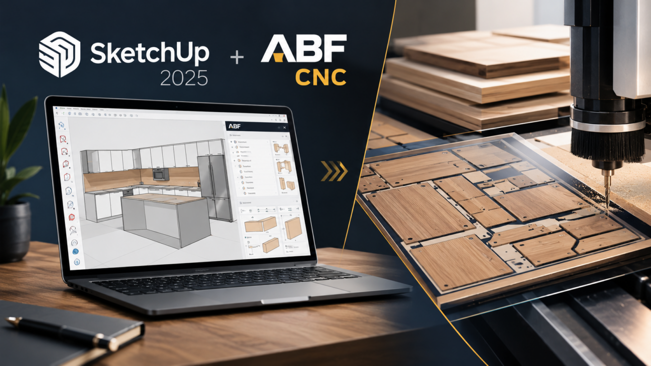 آنالیز با افزونه اسکچاپ 2025 ABF CNC