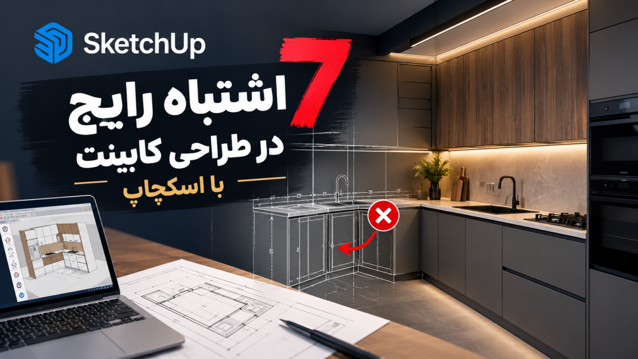 7 اشتباه رایج در طراحی کابینت با اسکچاپ